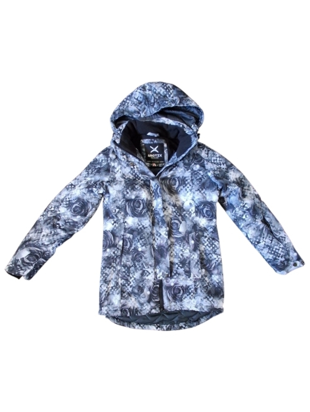 Arctix Women's Printed Thermal Winter Jacket - Navy White Floral